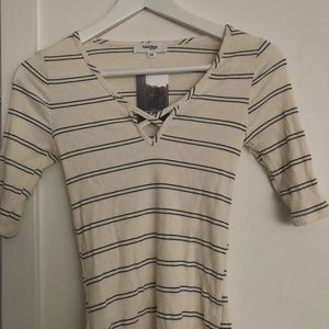 Half long sleeve top